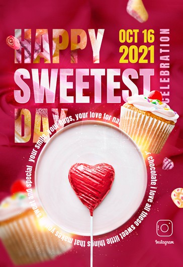 Happy Sweetest Day Flyer - Red