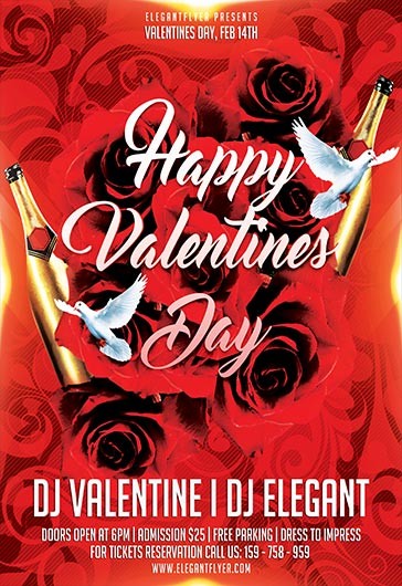 Happy Valentine Day Flyer