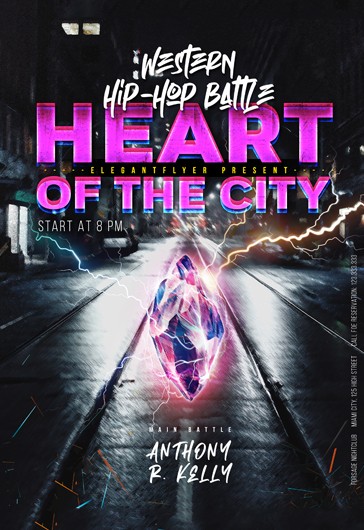 Cœur de la bataille de la ville - Hip Hop