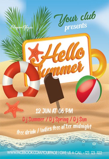 Hello Summer Flyer