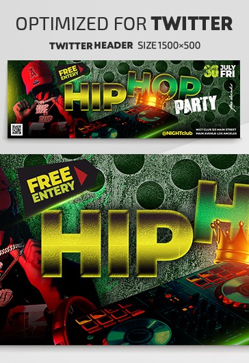 Green Luxury Hip Hop Artist Premium Social Media Template PSD | by ...