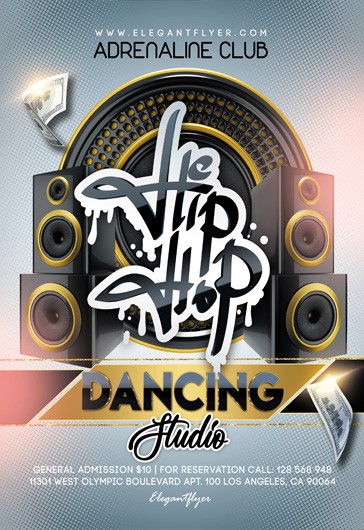 Hip Hop Dancing Studio Flyer