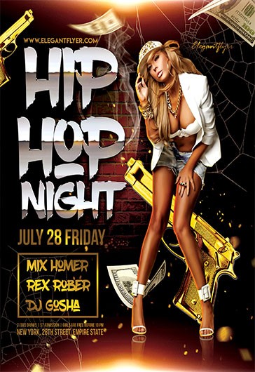 Hip Hop Night Flyer