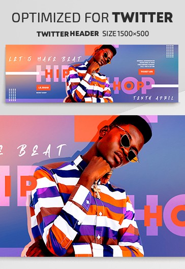 Blue Watercolor Hip-Hop Party Premium Social Media Template PSD | by ...