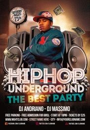 Underground Hip Hop Flyer PSD Template