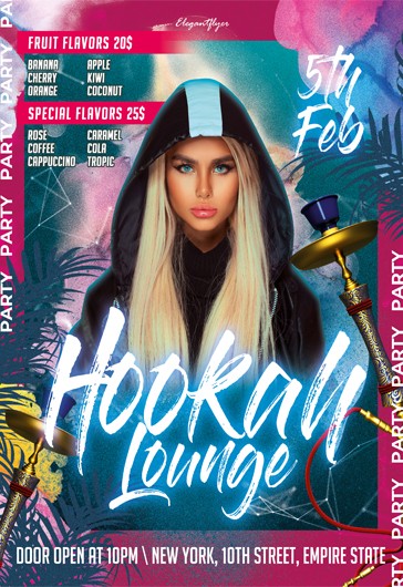 Folleto de Hookah Lounge