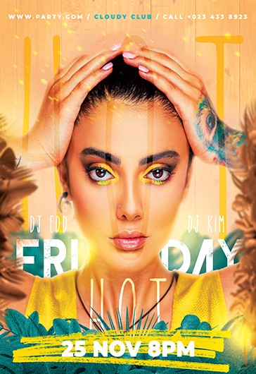 Pegatina del viernes caliente