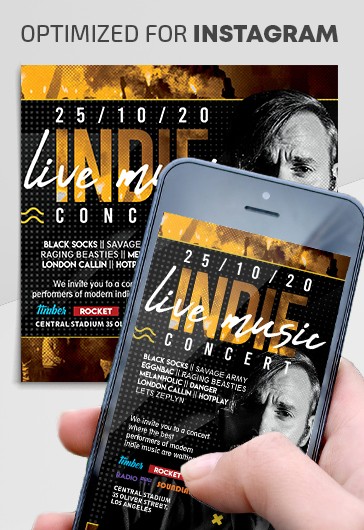 Indie Concert Instagram - Instagram Templates