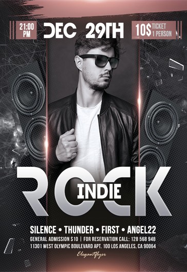 Affiche de rock indépendant