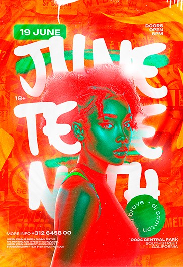 Juneteenth Party Flyer