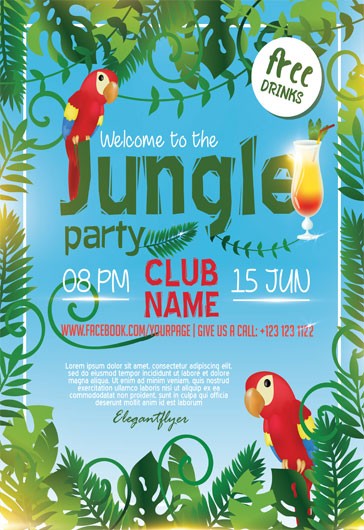 Jungle Party - Blue