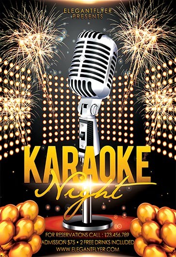 1000+ Free Karaoke Flyer Templates (PSD) - by ElegantFlyer