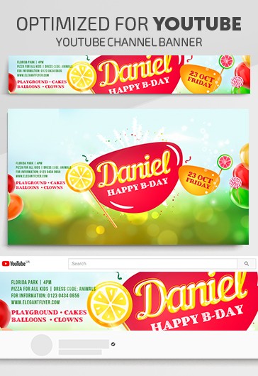 Invitation d'anniversaire pour enfants sur Youtube