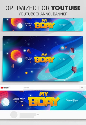 Invitación de cumpleaños para niños en Youtube