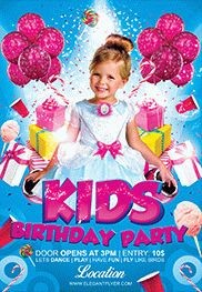 儿童生日派对 - 邀请