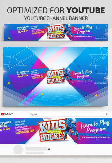 Niños jugando hockey en Youtube.