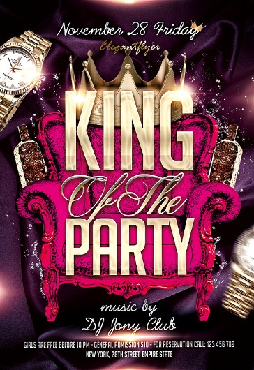 Night Of Kings Flyer Psd