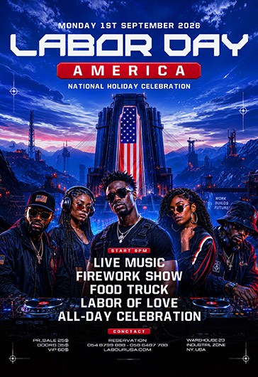 Labor Day Party Flyer