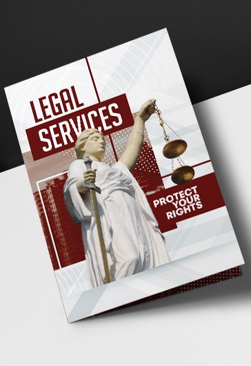 Serviços Jurídicos Folheto Dobrável - Empresa