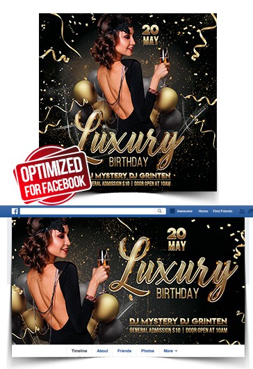 Luxury Birthday Facebook