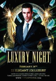 Black and Gold Luxury Luxury Night Free Flyer Template PSD | by ...