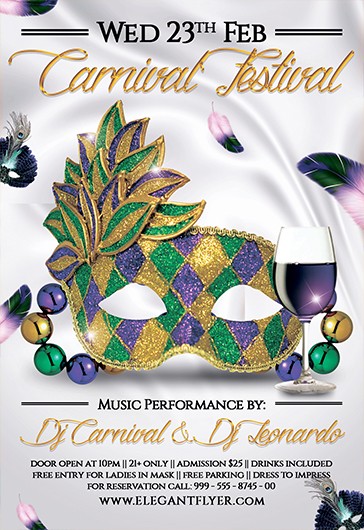 Mardi Gras Carnival Festival - Masquerade