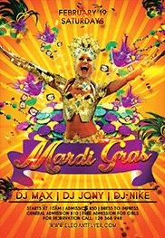 Mardi Gras Carnival V01 Flyer