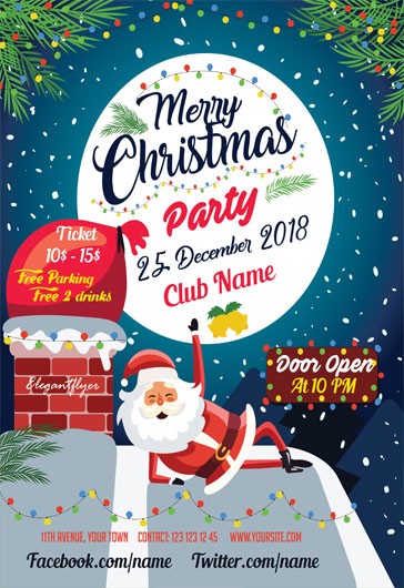 Merry Christmas Party Flyer