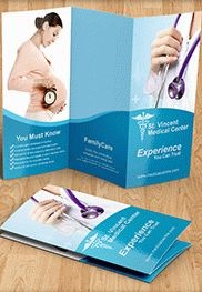 Medizinische Tri-Fold Broschüre