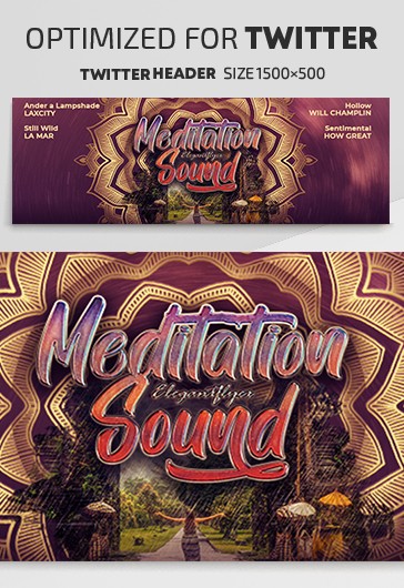 Meditation Sound - Twitter Templates