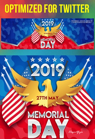 Blue Creative Memorial Day Free Social Media Template PSD | by Elegantflyer