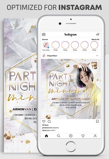 Minimal White Party Instagram