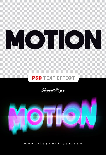 Motion Text Effect - Neon