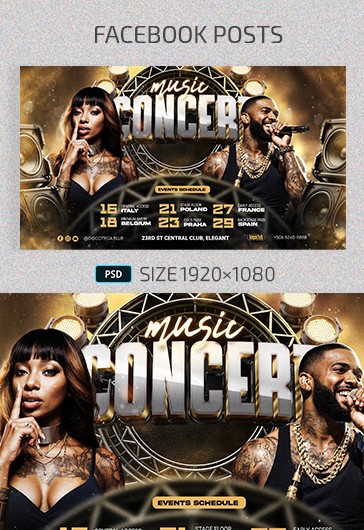 Music Concert Event Facebook Post