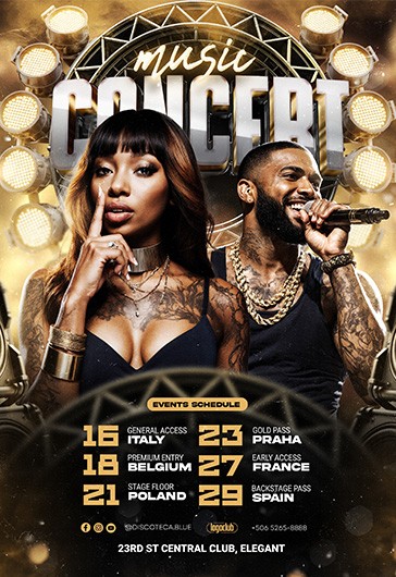 Musik Konzert Veranstaltung Flyer