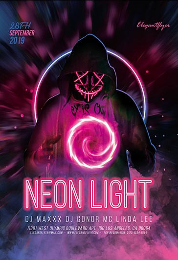 1000+ Free Neon Flyer Templates (PSD) - by Elegantflyer