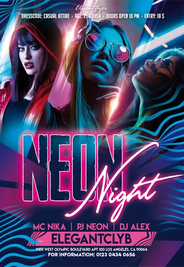 Neon Night Flyer - Neon