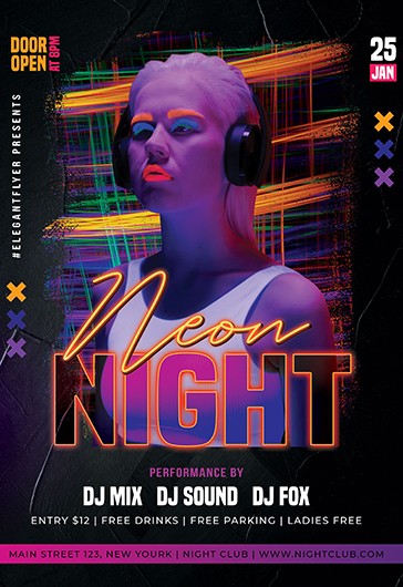 Neon Night Flyer
