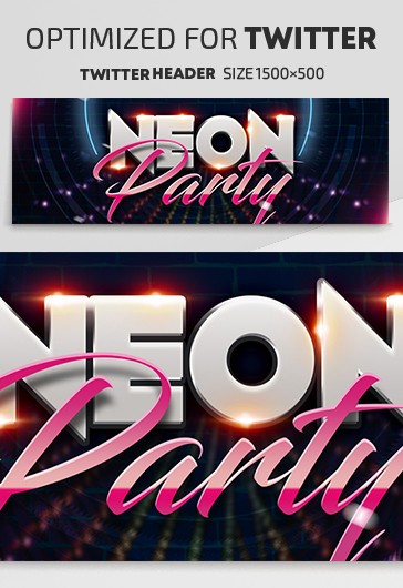 Neon Party Twitter