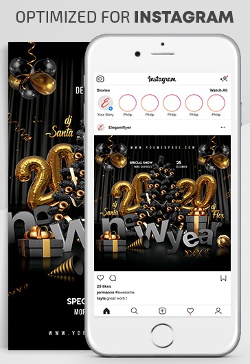 New Year Instagram