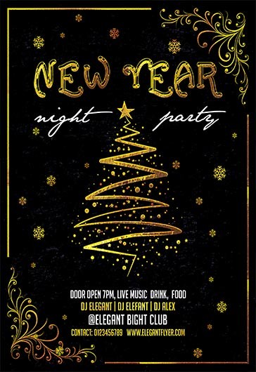 New Year Night Flyer