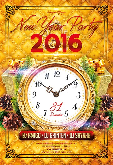 New Year Party V3 Flyer
