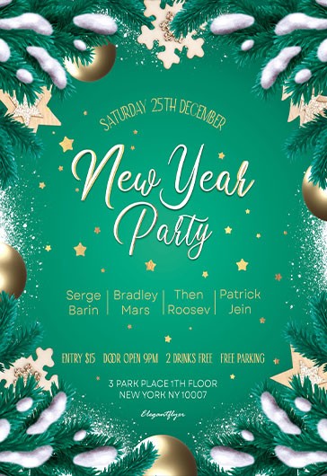 New Year Flyer - Green