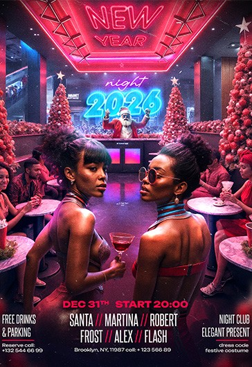 Dépliant de fête du Nouvel An
