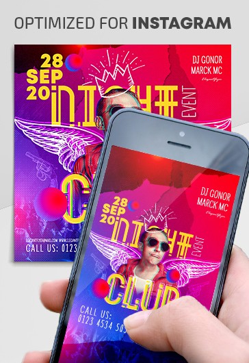 Night Club Event - Instagram Templates