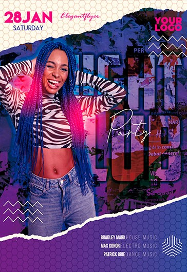 Folleto de discoteca nocturna