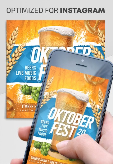 Oktoberfest - Free Instagram Stories Template In Psd + Post Templates 