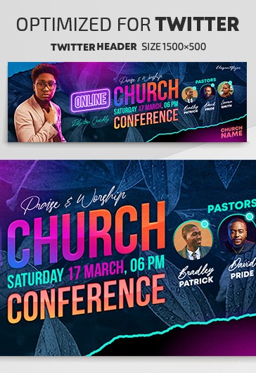 Online Church Conference - Twitter Templates