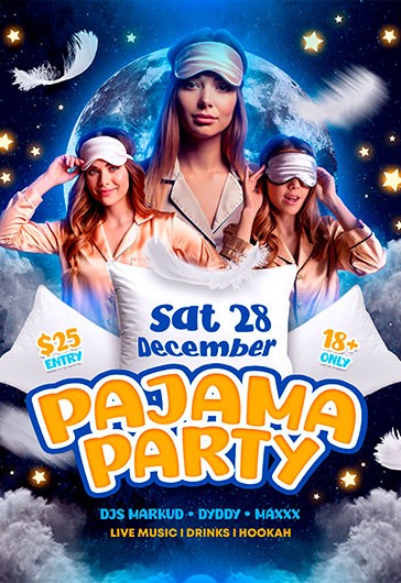 Pajama Party Flyer