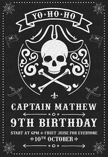 Pirate Party Flyer